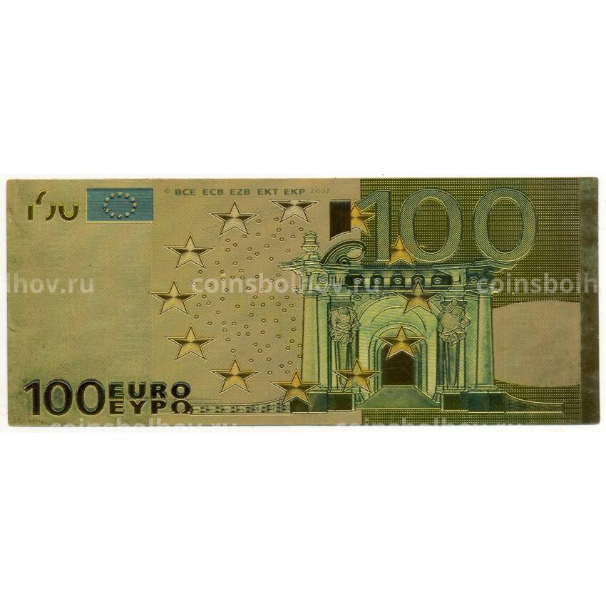 Сувенирная банкнота 100 евро 2002 года