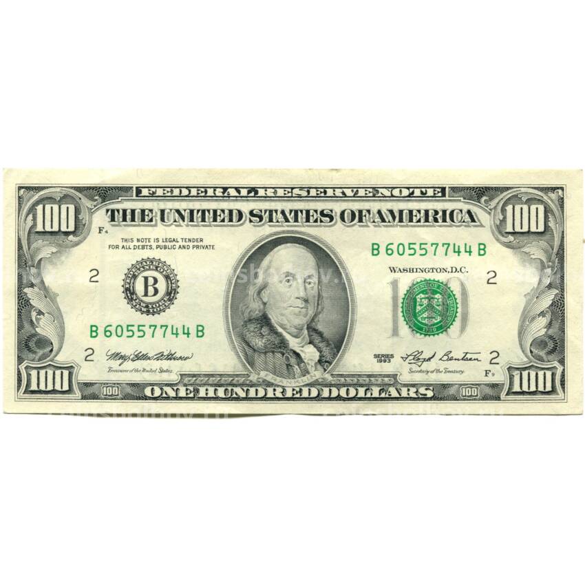Банкнота 100 долларов 1993 года США