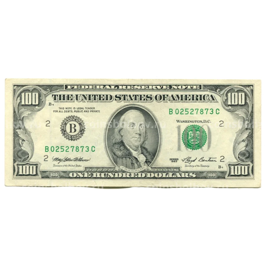 Банкнота 100 долларов 1993 года США