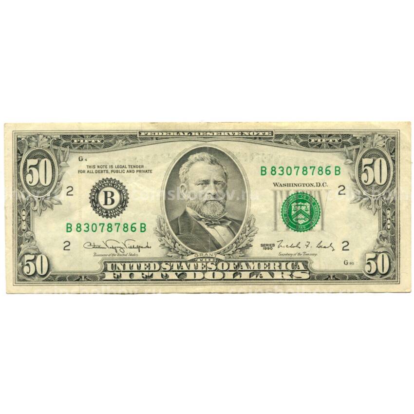 Банкнота 50 долларов 1990 года США