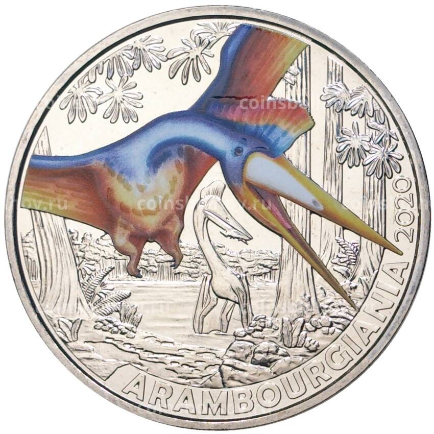 Монета 3 евро 2020 года Австрия —  Супер динозавры — Арамбургиана