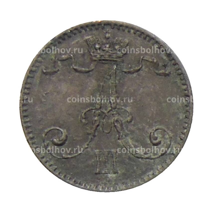 Монета 1 пенни 1894 года Русская Финляндия (вид 2)