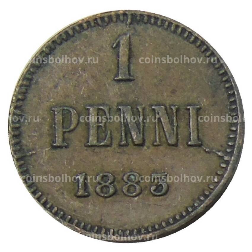 Монета 1 пенни 1883 года Русская Финляндия