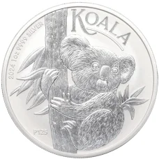Монета 1 доллар 2024 года Австралия «Австралийская Коала» (аверс)