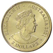 Монета 2 доллара 2021 года Австралия — Военная служба коренных народов (реверс)