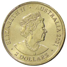 Монета 2 доллара 2021 года Австралия — Военная служба коренных народов (реверс)