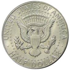 Монета 1/2 доллара (50 центов) 1967 года США (реверс)