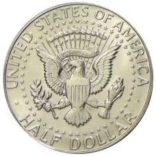 Монета 1/2 доллара (50 центов) 1967 года США (реверс)