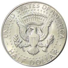 Монета 1/2 доллара (50 центов) 1967 года США (реверс)
