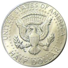 Монета 1/2 доллара (50 центов) 1967 года США (реверс)