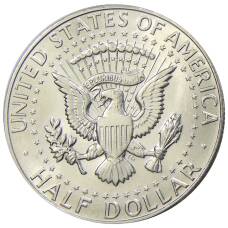 Монета 1/2 доллара (50 центов) 1968 года D США (реверс)