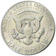 Монета 1/2 доллара (50 центов) 1968 года D США (реверс)