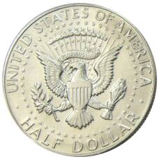 Монета 1/2 доллара (50 центов) 1968 года D США (реверс)