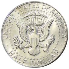 Монета 1/2 доллара (50 центов) 1968 года D США (реверс)