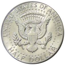 Монета 1/2 доллара (50 центов) 1966 года США (реверс)