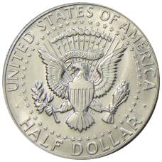 Монета 1/2 доллара (50 центов) 1966 года США (реверс)