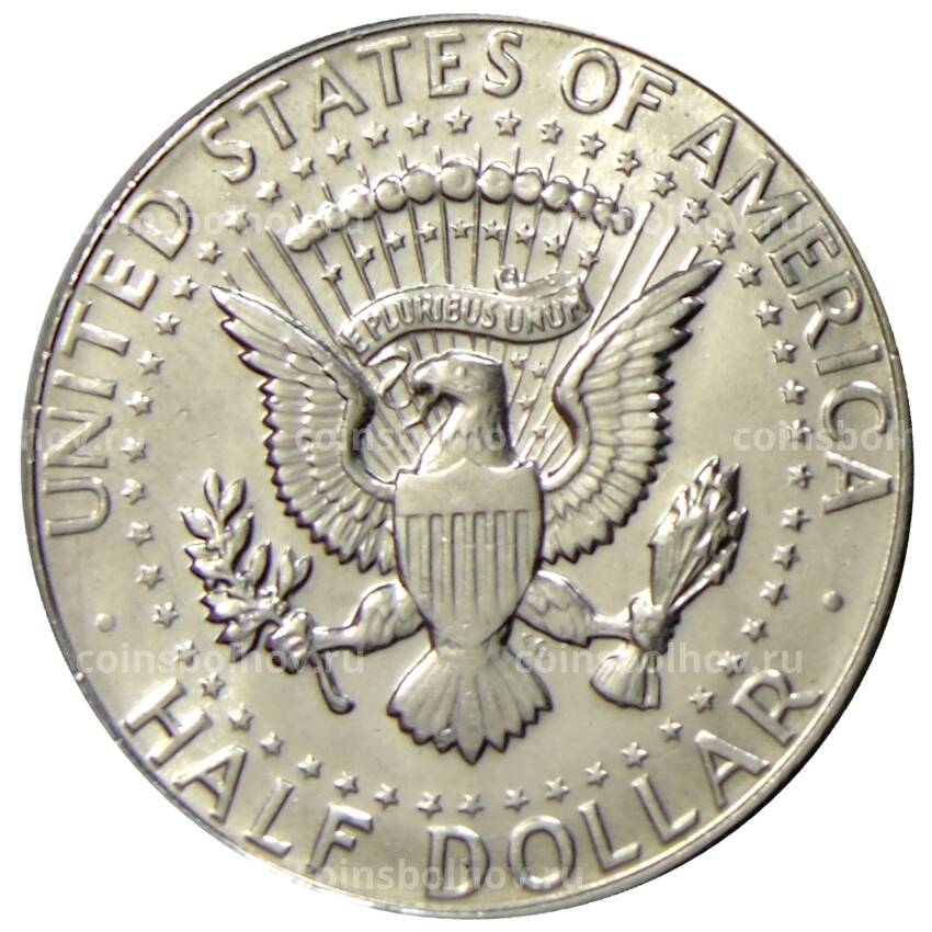Монета 1/2 доллара (50 центов) 1966 года США (вид 2)