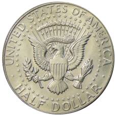 Монета 1/2 доллара (50 центов) 1966 года США (реверс)