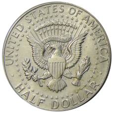 Монета 1/2 доллара (50 центов) 1966 года США (реверс)