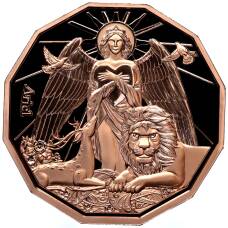 Монета 20 центов 2024 года Самоа «Архангел Ариэль» (аверс)