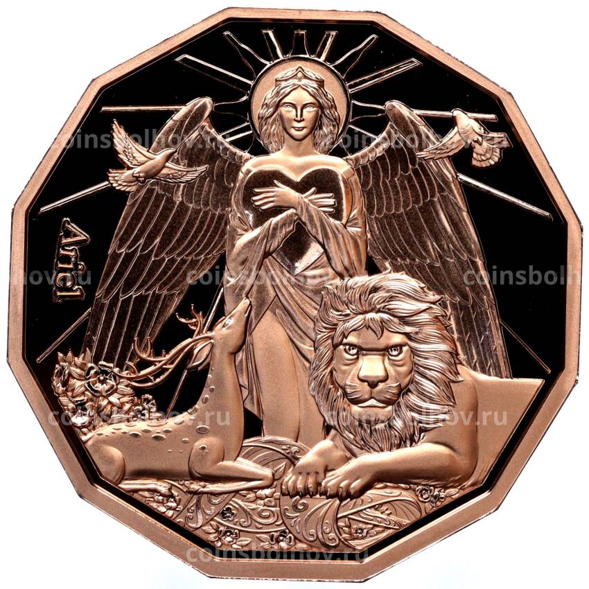 Монета 20 центов 2024 года Самоа «Архангел Ариэль»