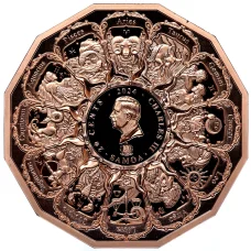 Монета 20 центов 2024 года Самоа «Архангел Ариэль» (реверс)