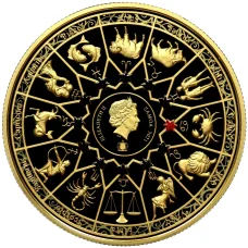 Монета 20 центов 2021 года Самоа «12 Олимпийских богов в зодиаке — Гермес и Рак» (реверс)