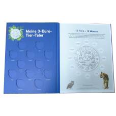Альбом для монет 3 евро Австрия «Животные со всего мира» (вид 2)