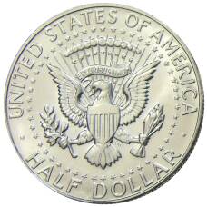 Монета 1/2 доллара (50 центов) 1967 года США (реверс)