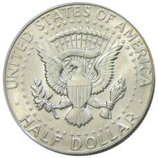 Монета 1/2 доллара (50 центов) 1967 года США (реверс)