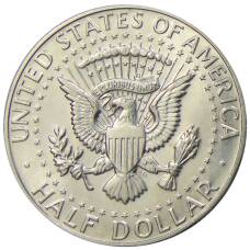 Монета 1/2 доллара (50 центов) 1967 года США (реверс)