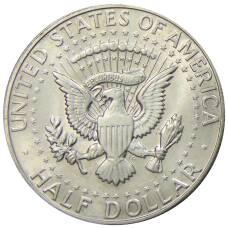 Монета 1/2 доллара (50 центов) 1967 года США (реверс)