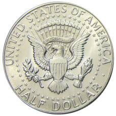 Монета 1/2 доллара (50 центов) 1967 года США (реверс)