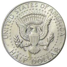 Монета 1/2 доллара (50 центов) 1967 года США (реверс)