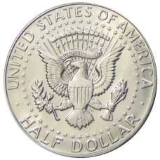Монета 1/2 доллара (50 центов) 1968 года D США (реверс)