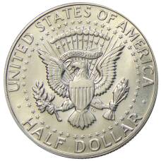 Монета 1/2 доллара (50 центов) 1968 года D США (реверс)