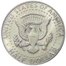 Монета 1/2 доллара (50 центов) 1968 года D США (реверс)