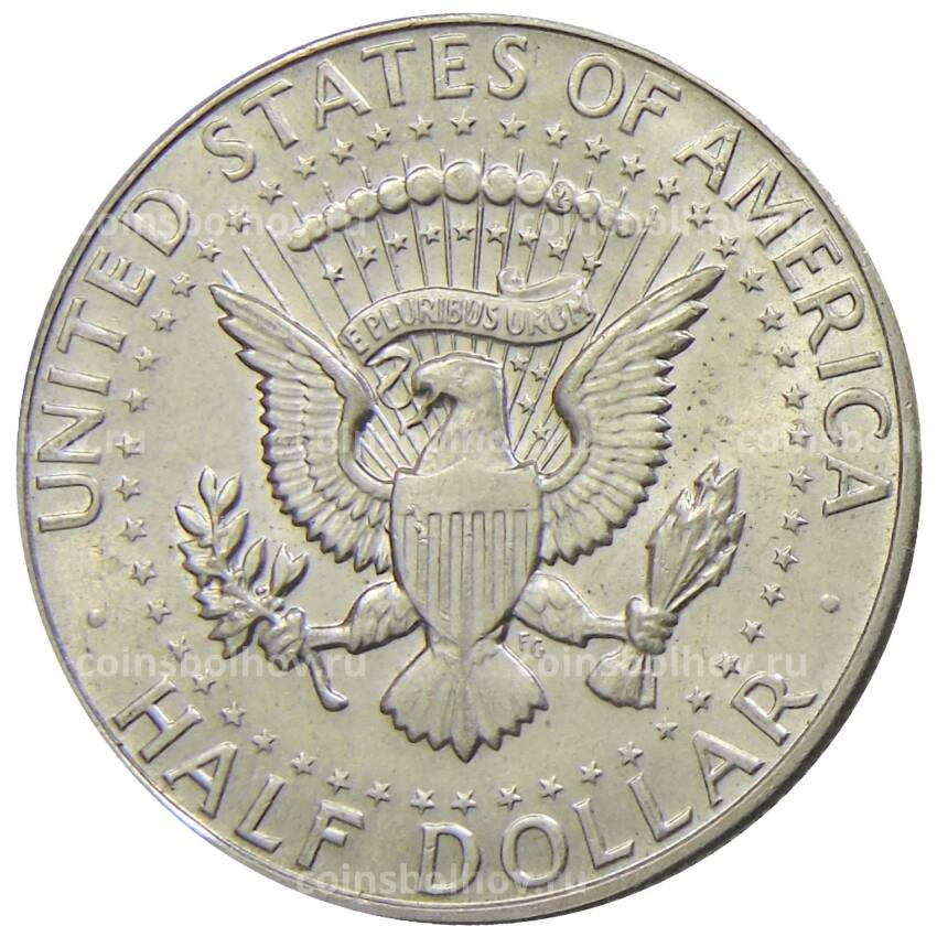 Монета 1/2 доллара (50 центов) 1968 года D США (вид 2)