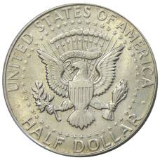 Монета 1/2 доллара (50 центов) 1968 года D США (реверс)
