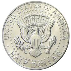Монета 1/2 доллара (50 центов) 1968 года D США (реверс)