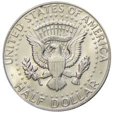 Монета 1/2 доллара (50 центов) 1968 года D США (реверс)