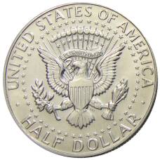 Монета 1/2 доллара (50 центов) 1968 года D США (реверс)