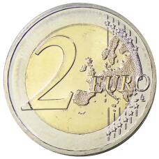 Монета 2 евро 2019 года G Германия — 30 лет падению Берлинской стены (реверс)