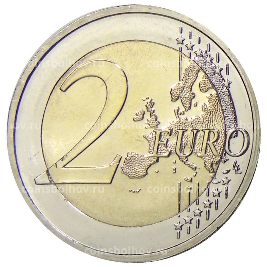 Монета 2 евро 2018 года G Германия — 100 лет со дня рождения Гельмута Шмидта (вид 2)