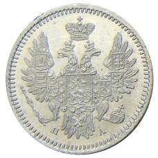 Монета 5 копеек 1852 года СПБ ПА (реверс)