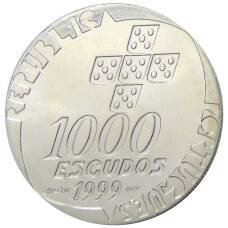 Монета 1000 эскудо 1999 года Португалия — 25 лет Революции 25 апреля (реверс)