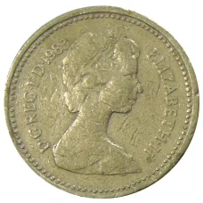 Монета 1 фунт 1983 года Великобритания (реверс)