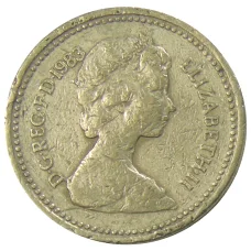 Монета 1 фунт 1983 года Великобритания (реверс)