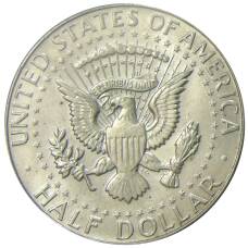 Монета 1/2 доллара (50 центов) 1967 года США (реверс)