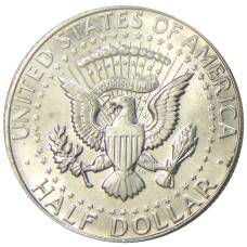 Монета 1/2 доллара (50 центов) 1967 года США (реверс)